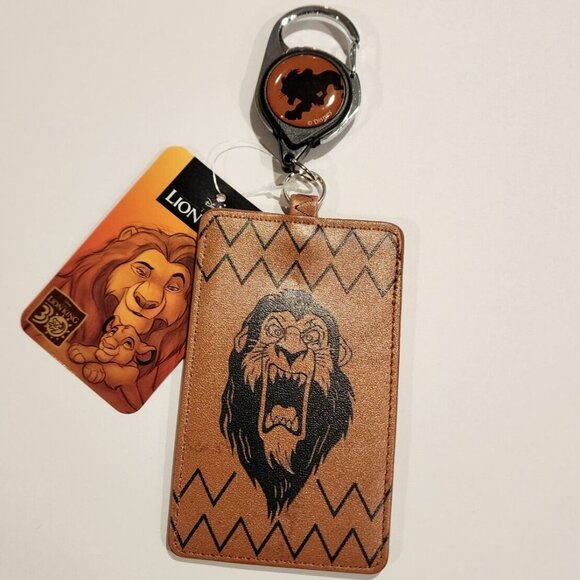 Disney Villains Lion King Scar Face Retractable Lanyard ID Holder Brown … - Picture 10 of 10